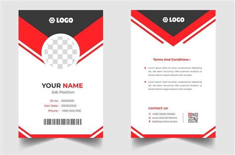 Modern And Clean Business Id Card Template Professional Id Card Design
