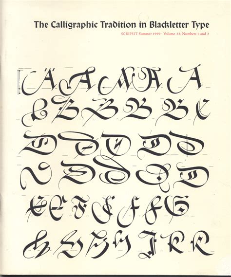Paul Shaw Letter Design The Calligraphic Tradition In Blackletter Type