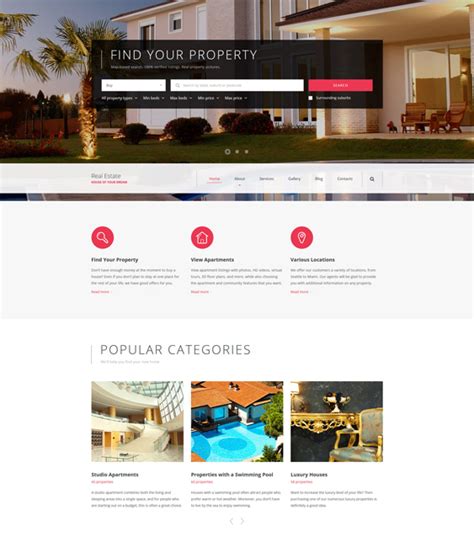 9 Of The Best Real Estate Bootstrap Website Templates Down