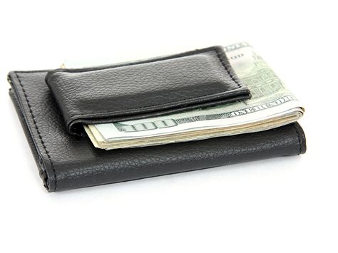 We believe that a wallet is an expression of our unique identity. Leather Magnetic Money Clip 6 Credit Card 1 ID Holder Black Men's Wallet | eBay