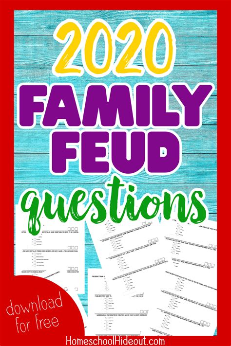 Christmas family feud game holiday game printable family | etsy. 2020 Family Feud Questions - Homeschool Hideout