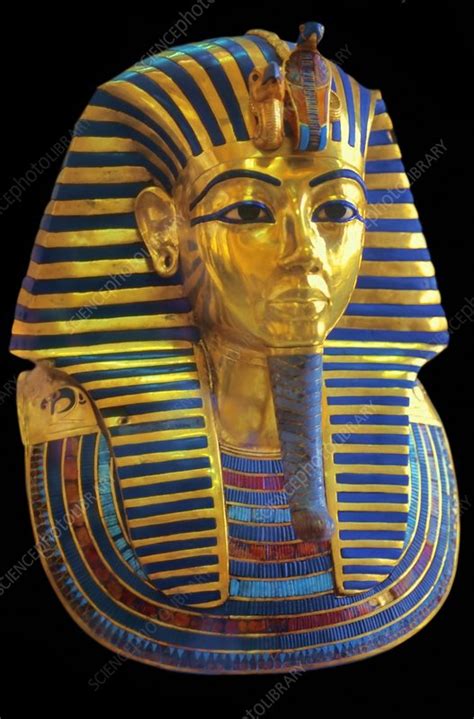 Make your way through the vertical labyrinth of tomb of the mask. Tutankhamun's death mask - Stock Image - C010/9553 ...