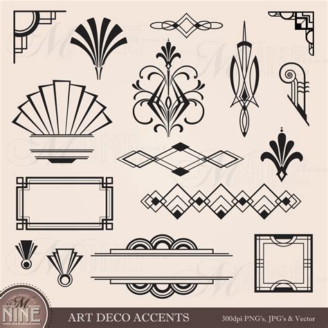 Art Deco Graphic Design Elements