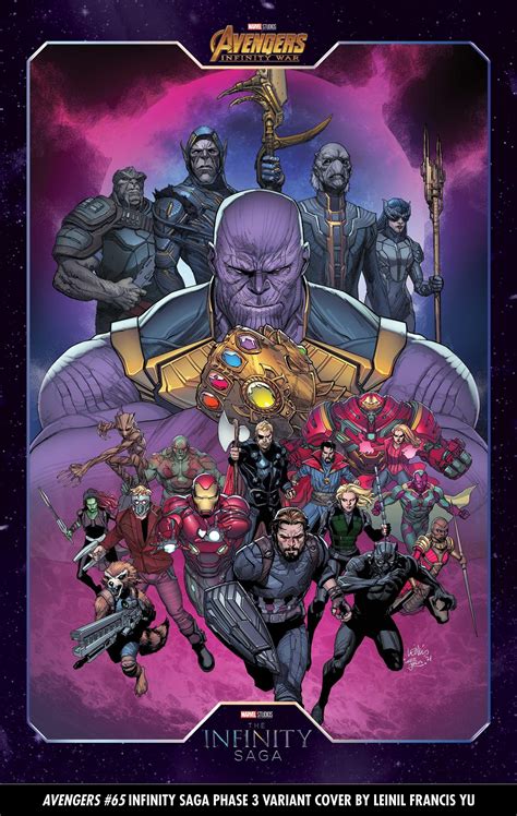 Mcu Variant Covers Homage Infinity Sagas Avengers Infinity War