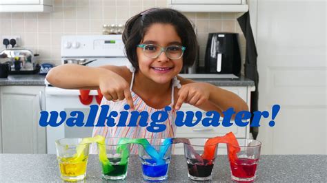 Walking Water Science Experiment For Kids Youtube