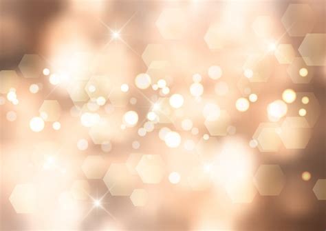 Premium Vector Gold Christmas Background With Bokeh Lights And Stars