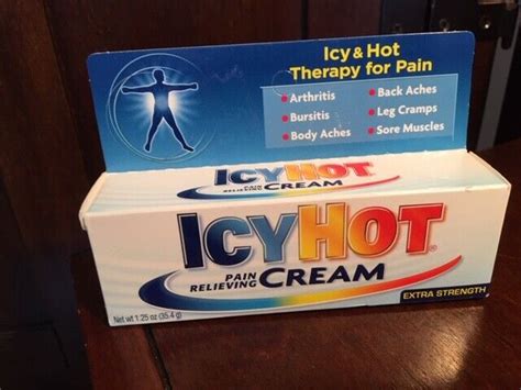 Icy Hot Pain Relieving Cream Extra Strength 1 25 Oz Tube Exp 09 2022 Brand New Ebay