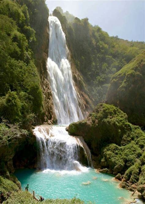 Blue River Waterfall Guatemala Travel Adventure