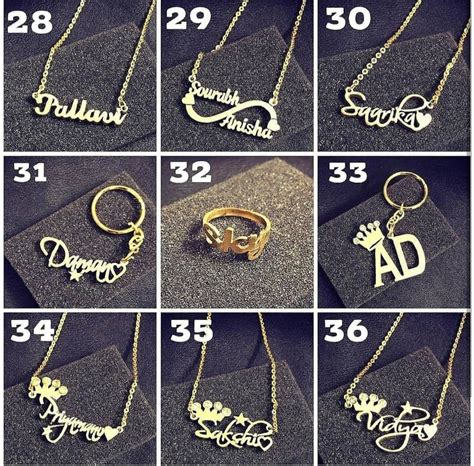 Gold Plated Name Pendant All Designs Homafy