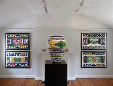 Installation View Of ‘esther Mahlangu 80 At The Irma Stern Museum