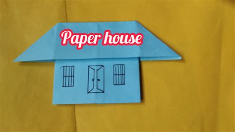 How To Make Origami House Paper House Youtube