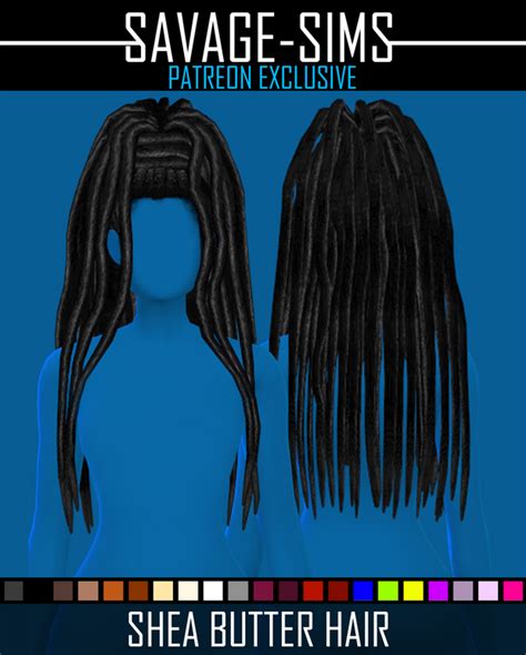 Shea Butter Hair Exclusive Sims 4 Game Mods Sims Games Sims Mods