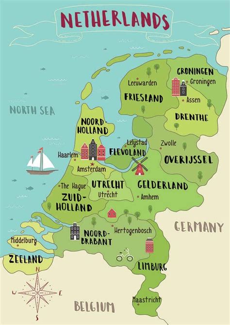 Map Of The Netherlands Read Your Perfect Netherlands Itinerary Written