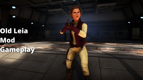 Star Wars Battlefront II Old Leia Mod Gameplay Force Awakens YouTube