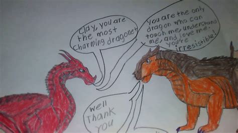Wings Of Fire Memes Clay And Peril Just Some Peril X Clay Fan Art Ps I Used The Graphic
