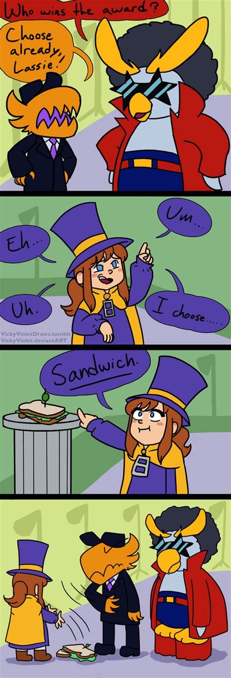 ahit overtime by vickyviolet on deviantart a hat in time girl with hat cartoon memes