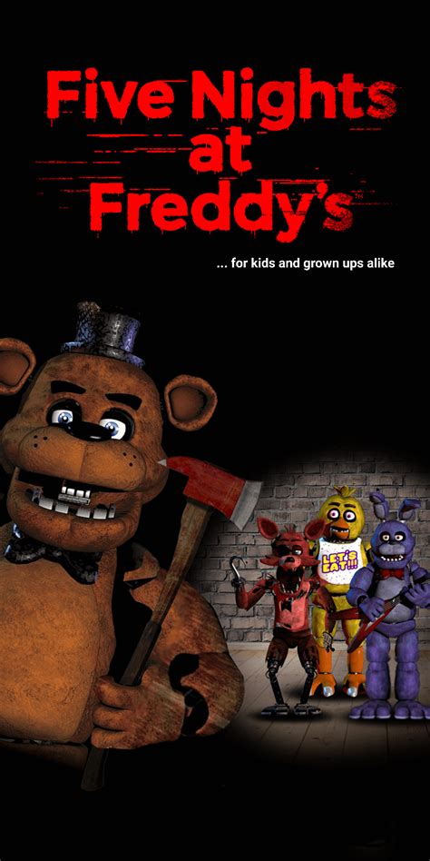 I Made A Fnaf Movie Poster Based On The Banana Splits Movie Dvd Cover