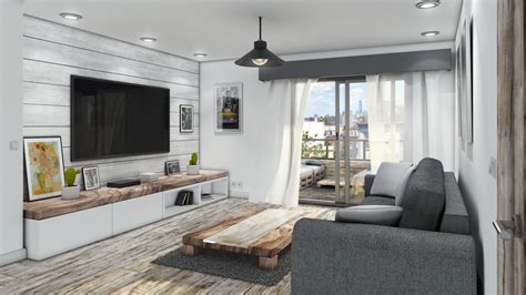 Open space and living room for artist, designer. Javier Vivar - Nordic decoration home - Infoarchitecture