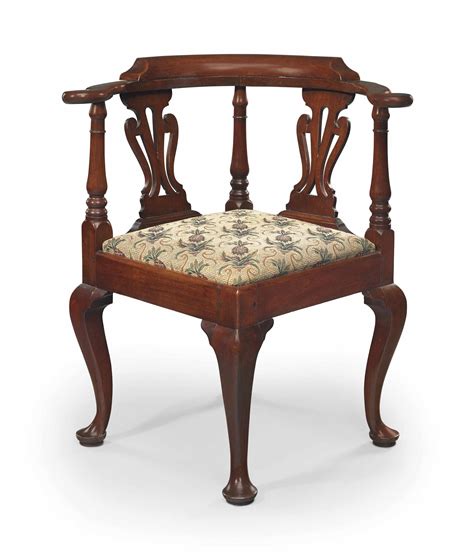 A Queen Anne Mahogany Corner Chair Newport 1740 1760 Christies