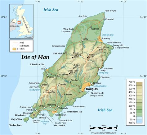 Large Isle Of Man Maps For Free Download And Print High Resolution