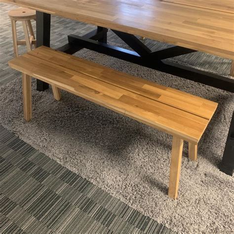 Ikea Skogsta Table With Benches And Stools