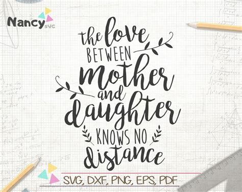 The Love Between Mother And Daughter Knows No Distance Etsy