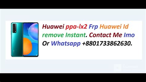 Huawei Y7a Ppa Lx2 Huawei Id Frp Unlock Solution Youtube
