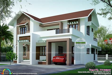 2 House Design With Same Sq Ft Kerala Home Design And Floor Plans