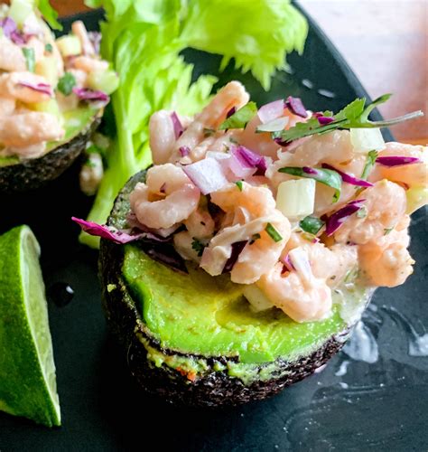 Mexican Shrimp Salad Stuffed Avocado Easy Lectin Free Lunch