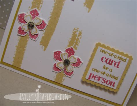 Hayleys Paper Garden One Of A Kind Card For A One Of A Kind Person