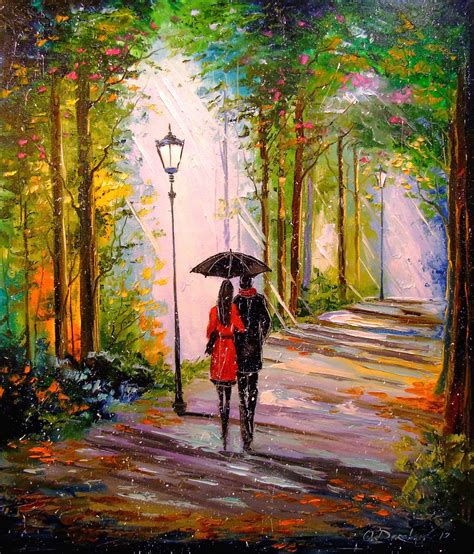 Картина Дощ і сонце в парку Ольга Дарчук Jose Art Gallery