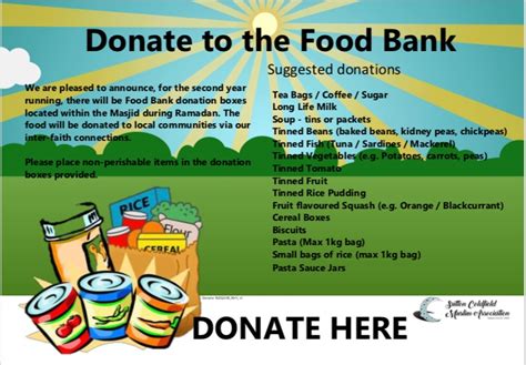 But, we can't do it without your support! Donate to the Food Bank - Sutton Coldfield Muslim Association