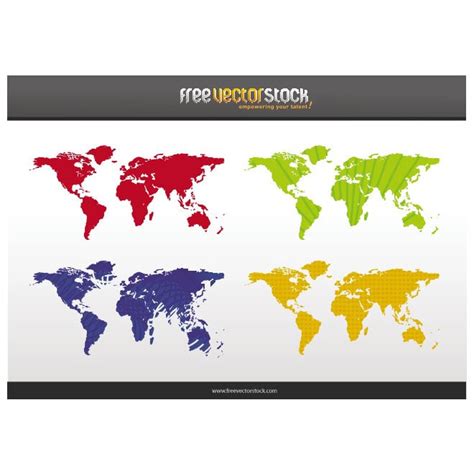 Vector Of World Map Political Vector Id146838232 Royalty Free Images