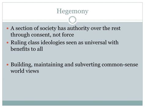 PPT - Cultural Hegemony PowerPoint Presentation, free download - ID:2123223