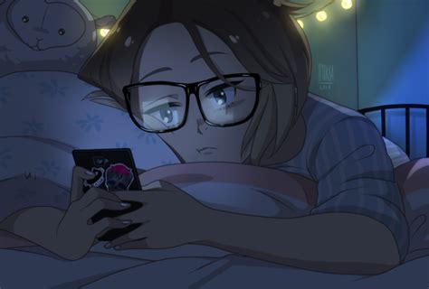 Anime Me Texting By Hyokka On Deviantart