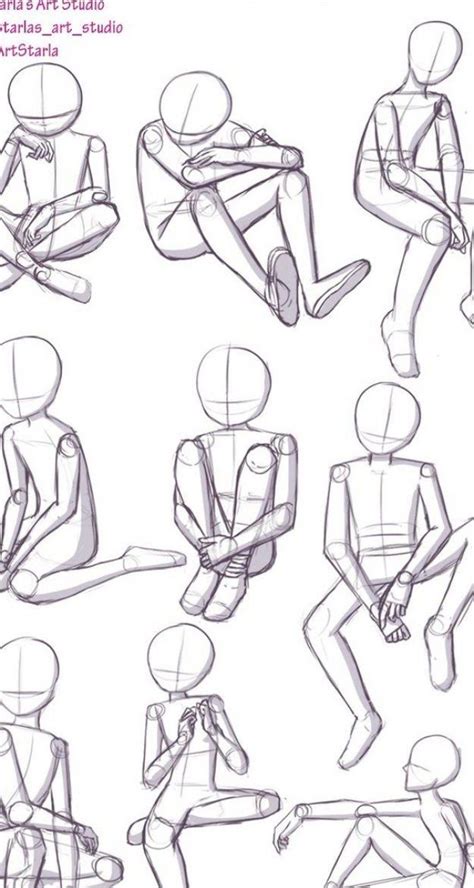 Casual Sitting Pose Drawing Reference The Most Common Sitting Pose