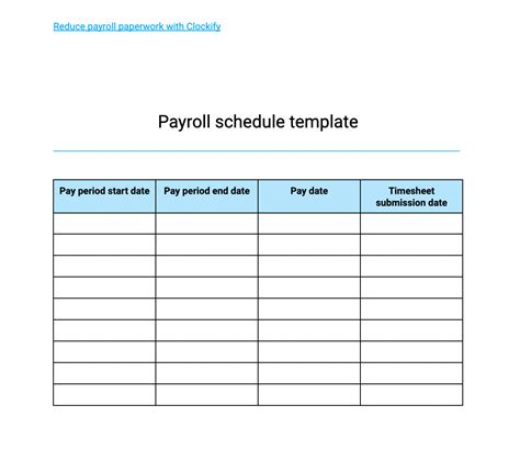 Free Payroll Templates — Clockify