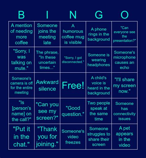 Annual Meeting 2023 Bingo Card