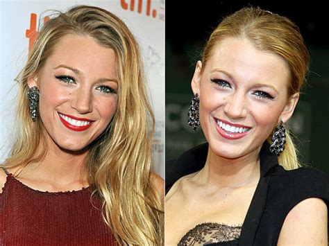 Top Beauty Diva Celebrity Makeup Blake Lively Red Lips Or Pink Lips