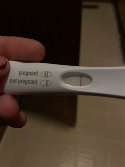 Took A Pregnancy Test Today And Its Negative But My Partner Swears