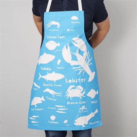 Seafood Kitchen Apron By Coconutgrass | notonthehighstreet.com