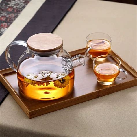 عملية ابريق شاي اناء زجاجي جميل ومقاوم للحرارة بالجملة