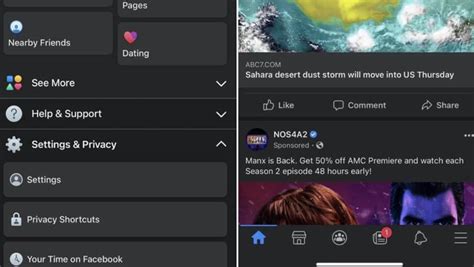 But right now it is facebook may soon make dark mode available on its app. Facebook begins publicly testing dark mode on iOS and Android - Apple TLD