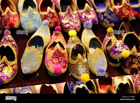 Traditional Turkish Slippers In Istanbul City Turkey Stock Photo Alamy