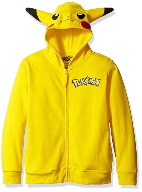 Pokemon Boys Pikachu Costume Hoodie Pikachu Hoodie Pikachu Costume