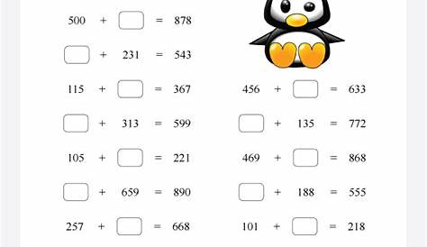 math worksheet with pictures