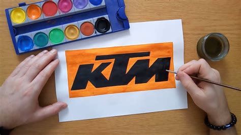 How To Draw The Ktm Logo Youtube
