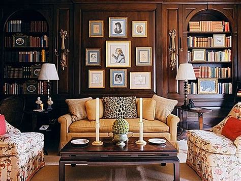 Living Room Traditional Classic Style Decor Book Shelves