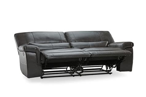 Weston Dark Gray Lthrvinyl Reclining Sofa