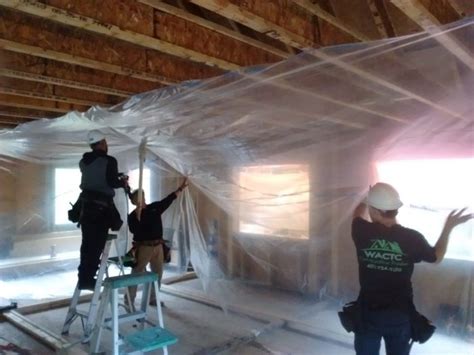 Attic insulation should always be installed with the paper backing facing toward the living space (the ceiling in this case). Installing MemBrain - Fine Homebuilding